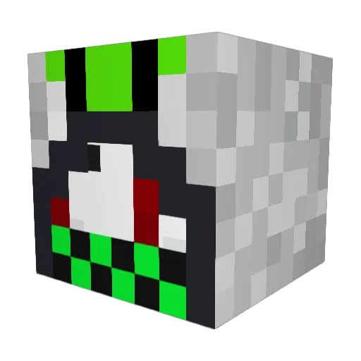 Olo1606 Minecraft avatar head, 3D render