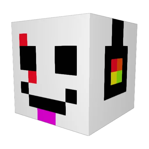OloPixel Minecraft avatar head, 3D render