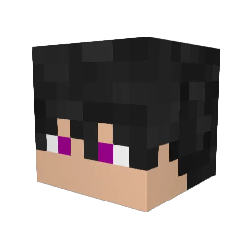 OloSowQ Minecraft avatar head, 3D render