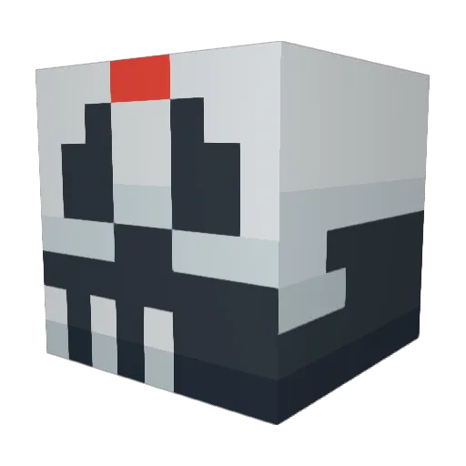 Olodotson Minecraft avatar head, 3D render