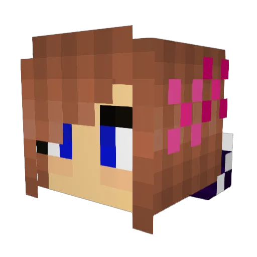 Olof100 Minecraft avatar head, 3D render