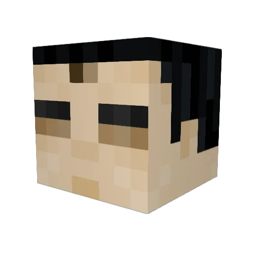 Olof909 Minecraft avatar head, 3D render