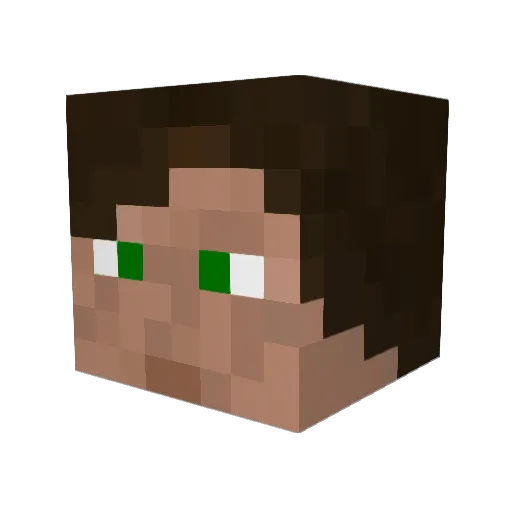Olorin2 Minecraft avatar head, 3D render