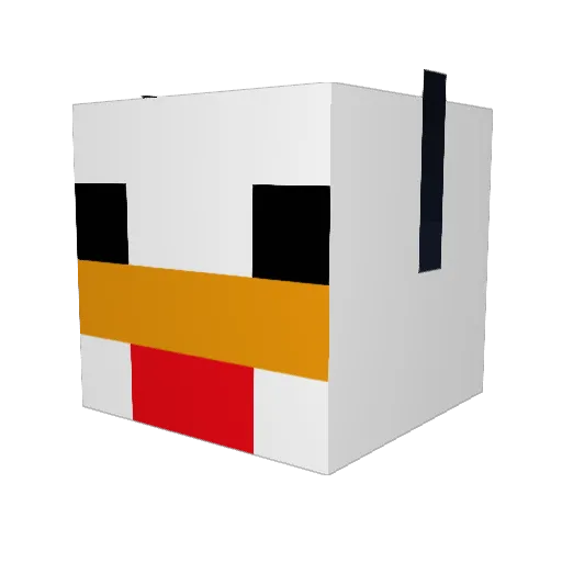 OlsCry Minecraft avatar head, 3D render