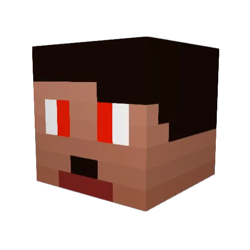 Olsenbande Minecraft avatar head, 3D render