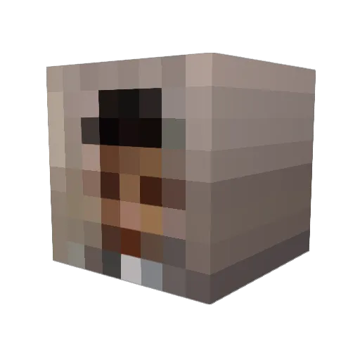 Olsihabibi Minecraft avatar head, 3D render