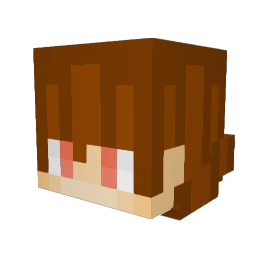 Olslol Minecraft avatar head, 3D render