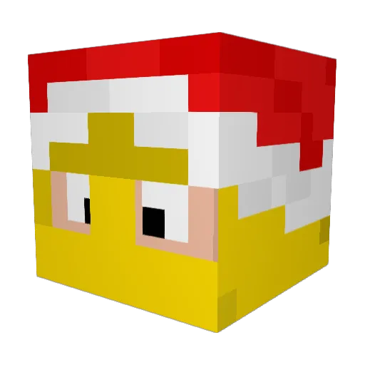 Olster75 Minecraft avatar head, 3D render
