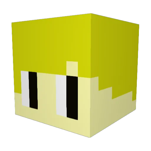 Oltsur_ Minecraft avatar head, 3D render
