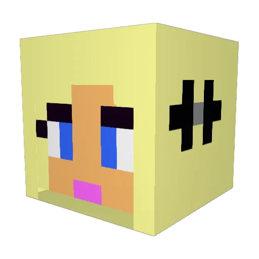 Olunia006 Minecraft avatar head, 3D render
