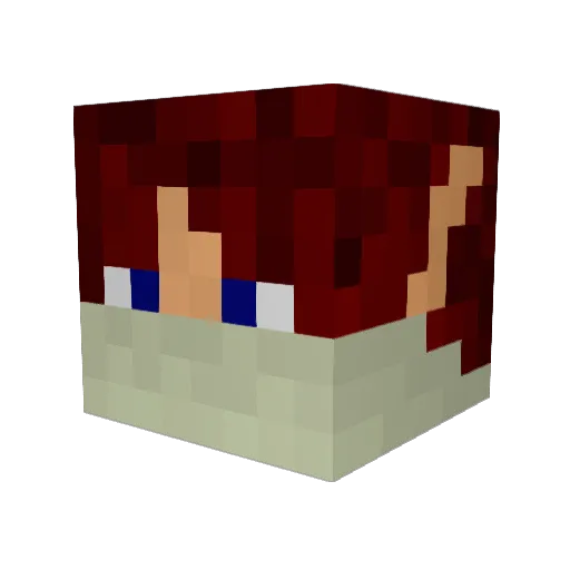 OlyJake Minecraft avatar head, 3D render