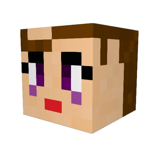 OlyRage Minecraft avatar head, 3D render