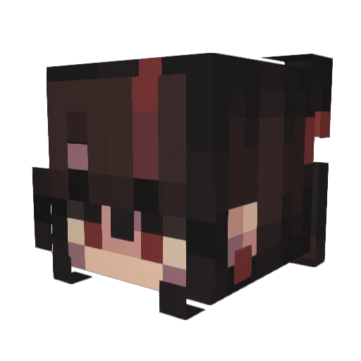 OlyWood Minecraft avatar head, 3D render