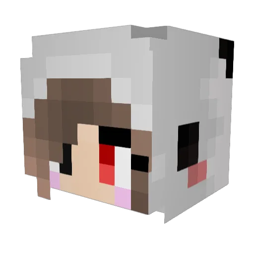 OlympiaGod Minecraft avatar head, 3D render