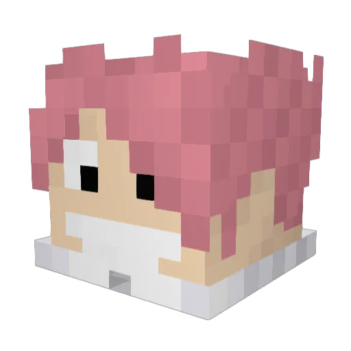 Olympus122 Minecraft avatar head, 3D render