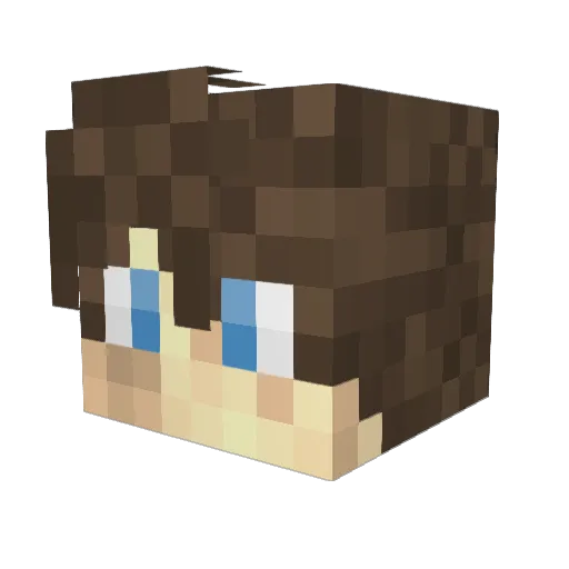 Olympus323 Minecraft avatar head, 3D render
