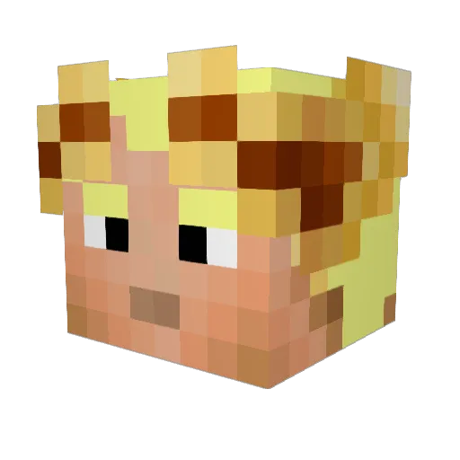 Olympus_MyTiX Minecraft avatar head, 3D render