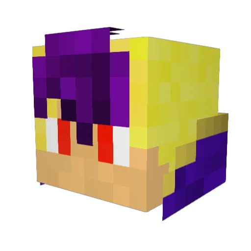 OlyxMirano Minecraft avatar head, 3D render