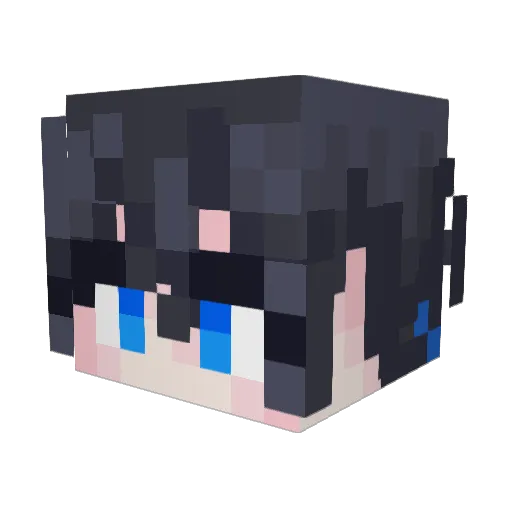 Olzza Minecraft avatar head, 3D render