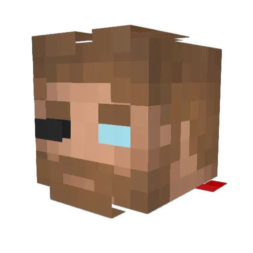 Om0813 Minecraft avatar head, 3D render