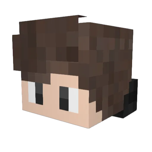 OmGGXRWes Minecraft avatar head, 3D render