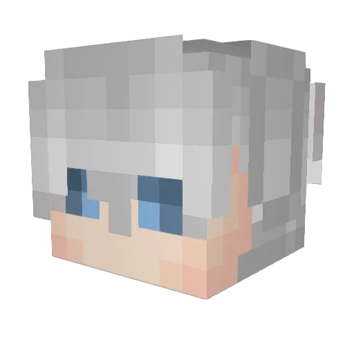 OmG_mEga Minecraft avatar head, 3D render