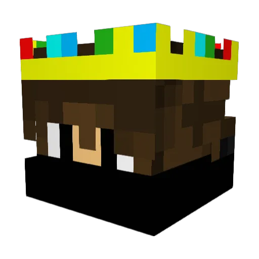 OmGamerXD Minecraft avatar head, 3D render