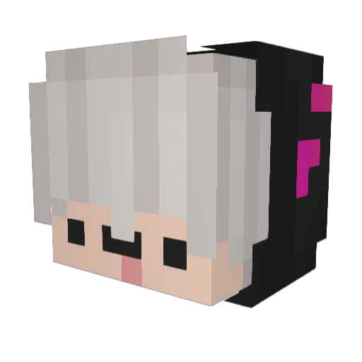 OmaIchBinGut Minecraft avatar head, 3D render