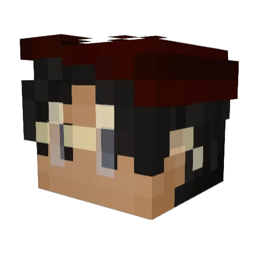 Oma_Knusprig Minecraft avatar head, 3D render