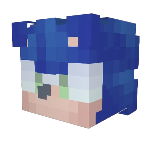 OmaaRice Minecraft avatar head, 3D render