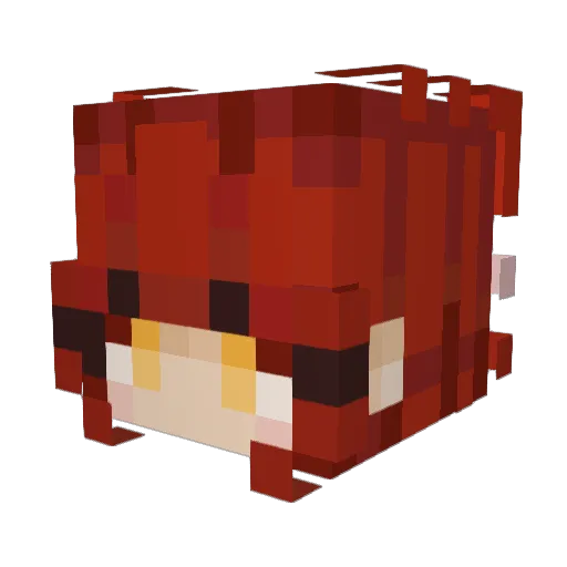 OmadeleineO Minecraft avatar head, 3D render