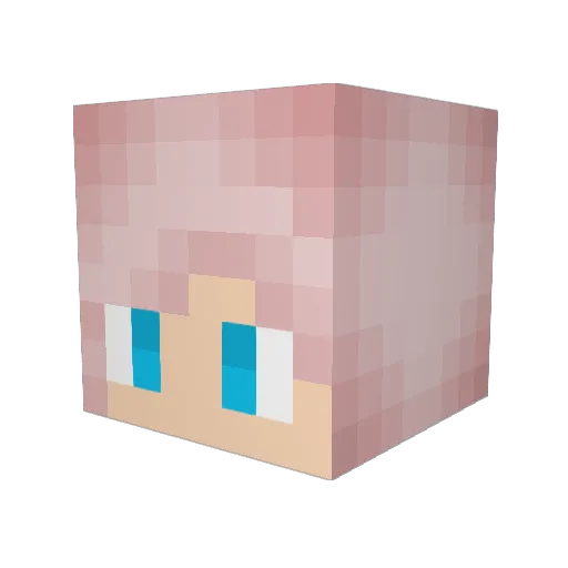 OmaiGrundles Minecraft avatar head, 3D render