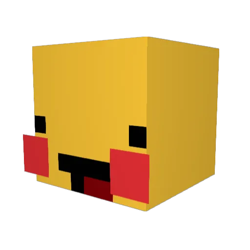 Omair_ Minecraft avatar head, 3D render