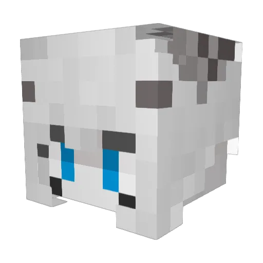 Omaiu Minecraft avatar head, 3D render