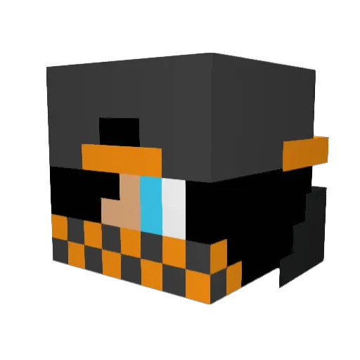 OmaniHrame Minecraft avatar head, 3D render