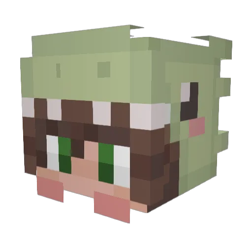 OmarEddy Minecraft avatar head, 3D render
