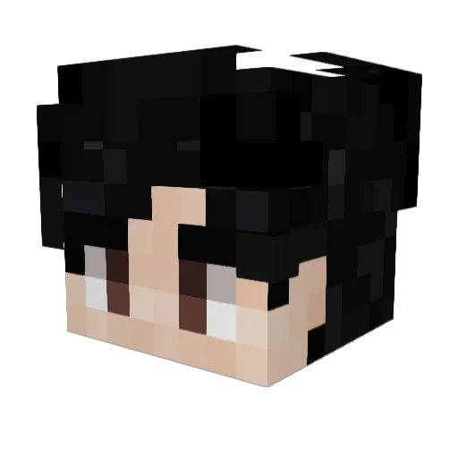 OmarNiuwels Minecraft avatar head, 3D render