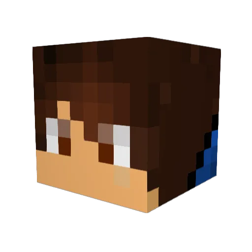Omarado Minecraft avatar head, 3D render