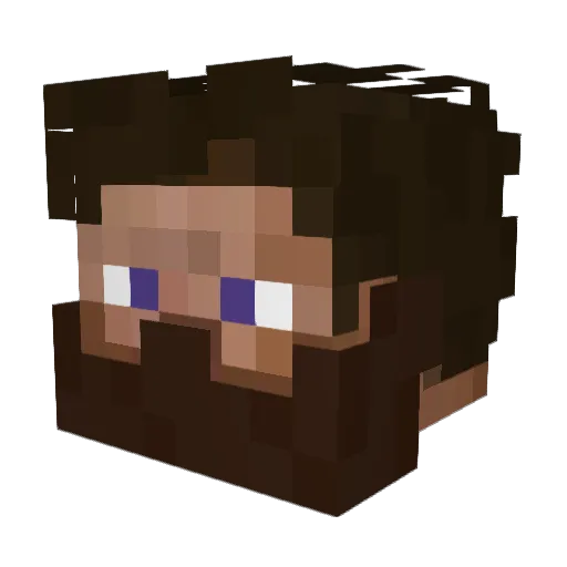 Omarboiz Minecraft avatar head, 3D render