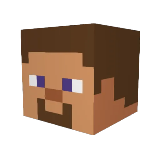 Omarmar Minecraft avatar head, 3D render
