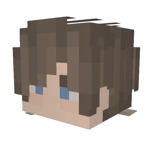 Omarq8ST Minecraft avatar head, 3D render