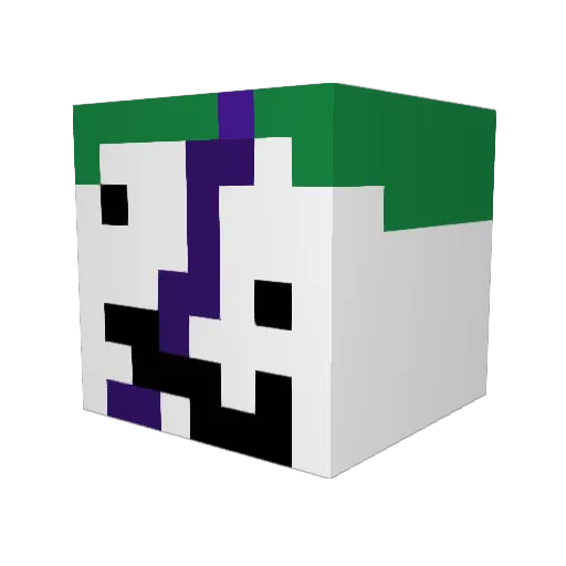 Omathe0 Minecraft avatar head, 3D render