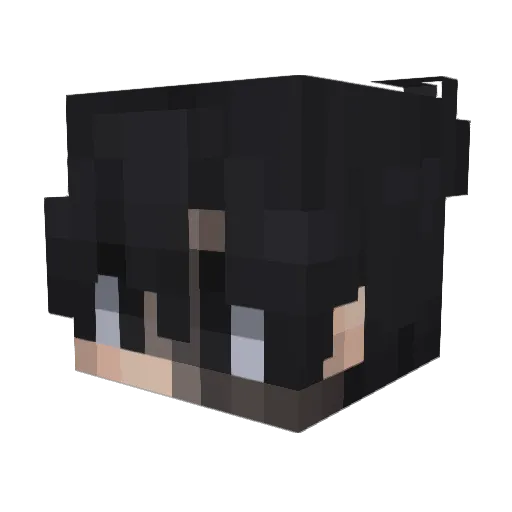 OmbiBombi Minecraft avatar head, 3D render