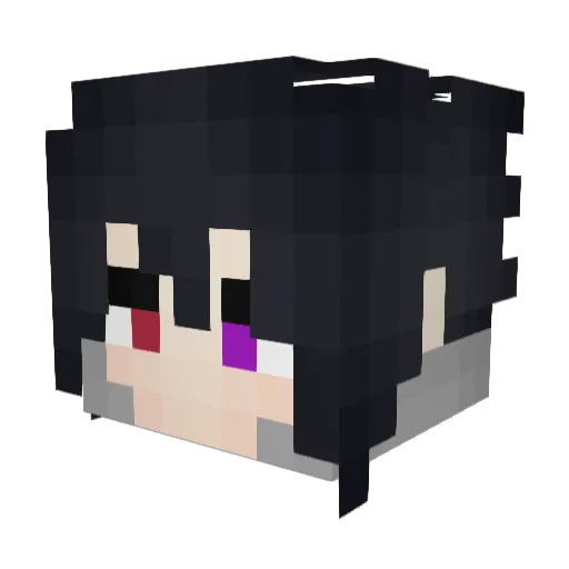 Ombre0_0 Minecraft avatar head, 3D render