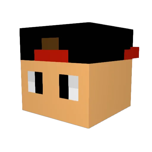 OmdatMark Minecraft avatar head, 3D render