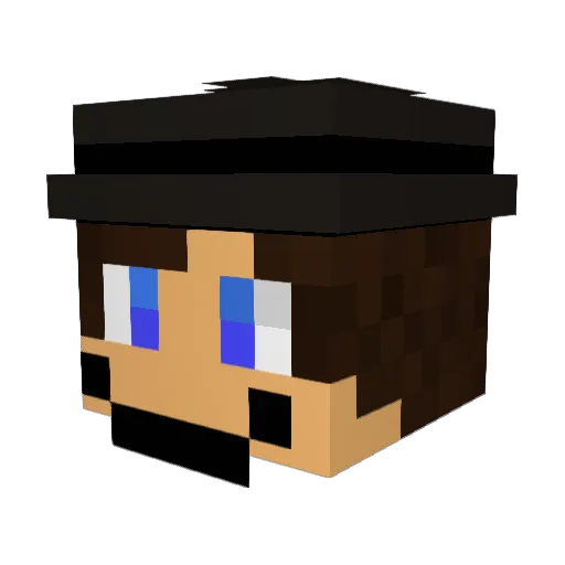 OmeGerrit Minecraft avatar head, 3D render