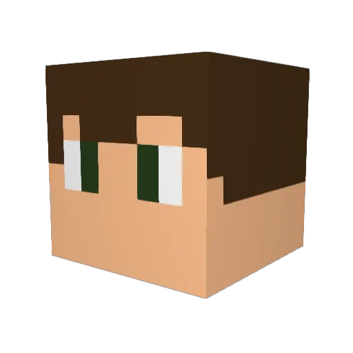 OmeReindeer Minecraft avatar head, 3D render