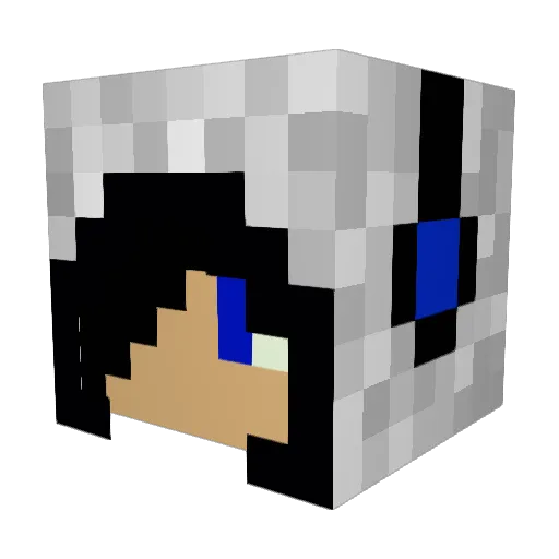 Omedeuz Minecraft avatar head, 3D render