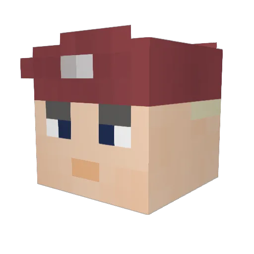 OmeeR_ Minecraft avatar head, 3D render