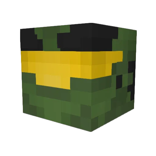 Omeeed Minecraft avatar head, 3D render